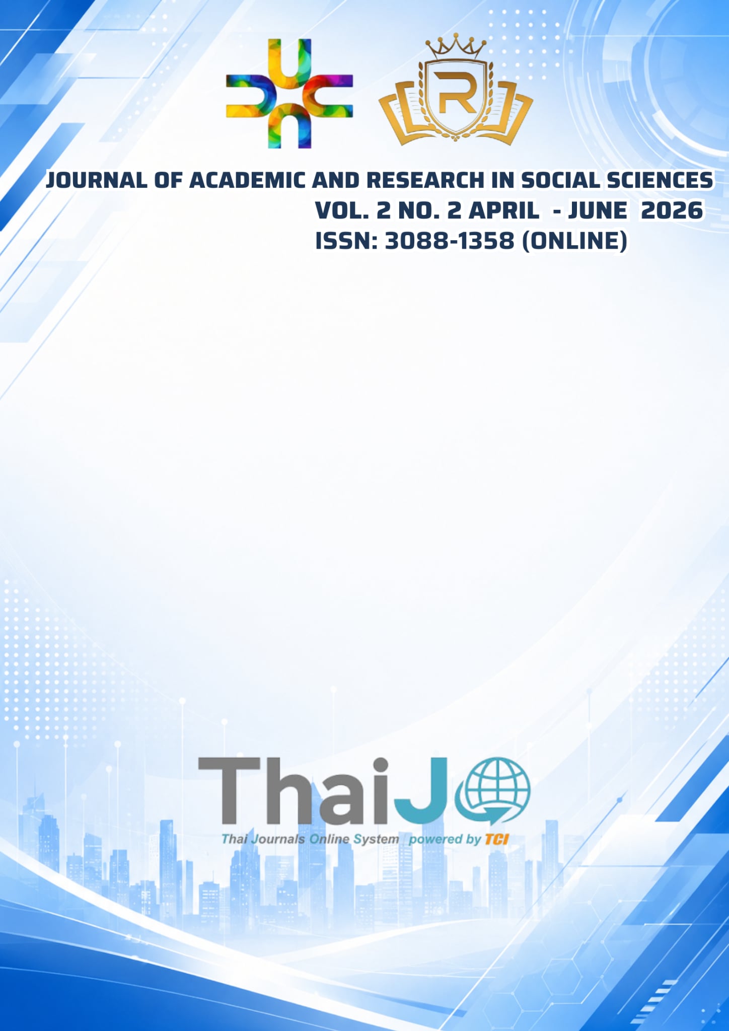 					View Vol. 2 No. 2 (2026): Journal of Academic and Research in Social Sciences
				