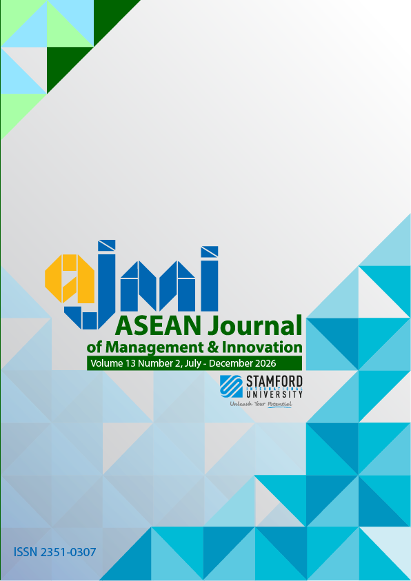 					View Vol. 13 No. 2 (2026): ASEAN Journal of Management & Innovation 
				